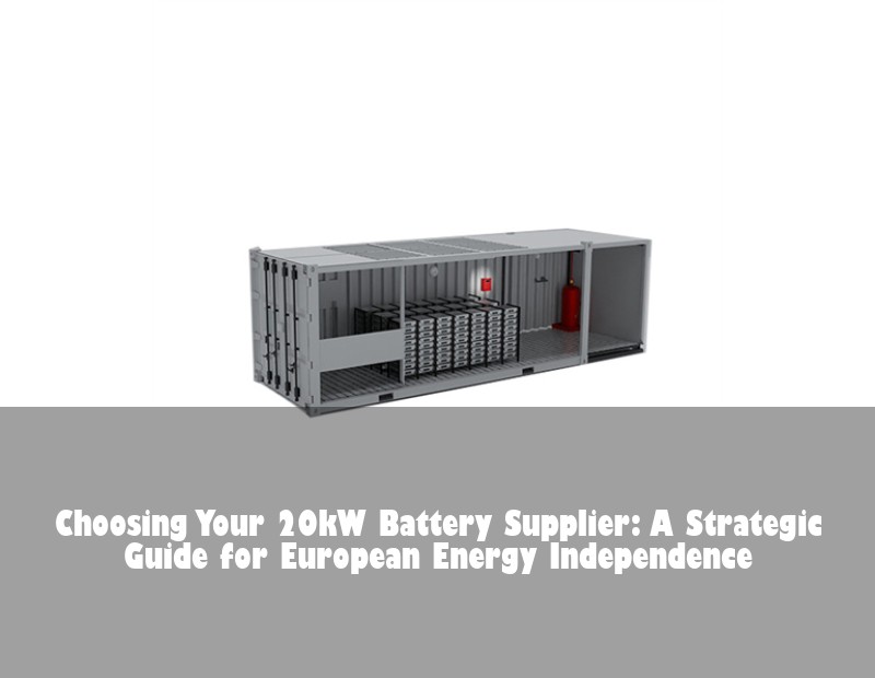 Choosing Your 20kW Battery Supplier: A Strategic Guide for European Energy Independence