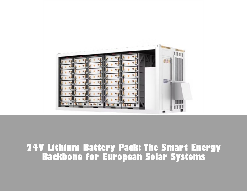 24V Lithium Battery Pack: The Smart Energy Backbone for European Solar Systems