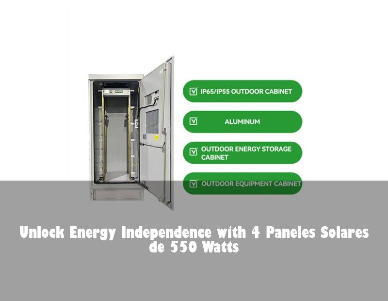 Unlock Energy Independence with 4 Paneles Solares de 550 Watts