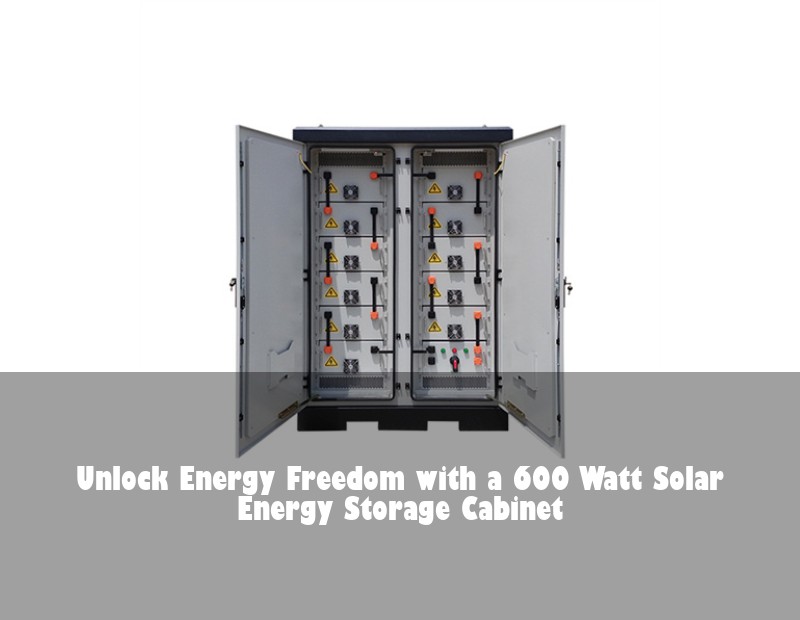 Unlock Energy Freedom with a 600 Watt Solar Energy Storage Cabinet
