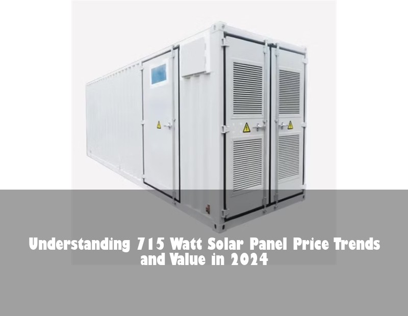Understanding 715 Watt Solar Panel Price Trends and Value in 2024
