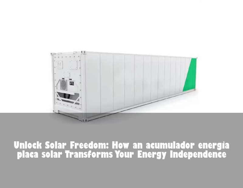 Unlock Solar Freedom: How an acumulador energia placa solar Transforms Your Energy Independence | HJ Energy Storage News
