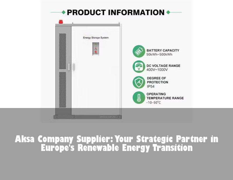 Aksa Company Supplier: Your Strategic Partner in Europe's Renewable Energy Transition