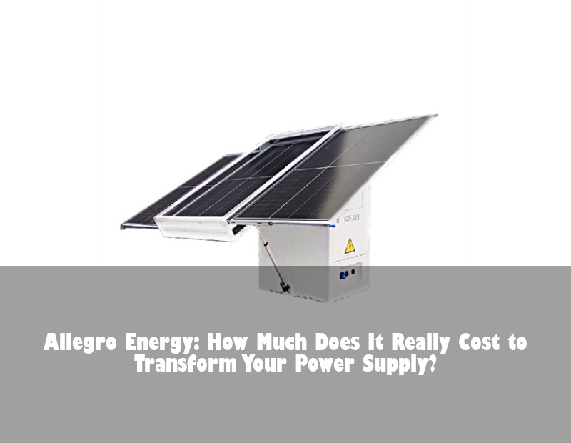 Allegro Energy: How Much Does It Really Cost to Transform Your Power Supply? | HJ Energy Storage News