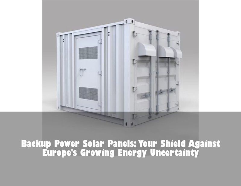 Backup Power Solar Panels: Your Shield Against Europe's Growing Energy Uncertainty