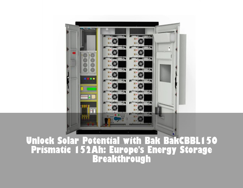 Unlock Solar Potential with Bak BakCBBL150 Prismatic 152Ah: Europe's Energy Storage Breakthrough