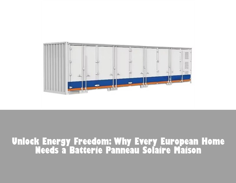 Unlock Energy Freedom: Why Every European Home Needs a Batterie Panneau Solaire Maison