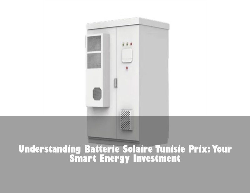 Understanding Batterie Solaire Tunisie Prix: Your Smart Energy Investment