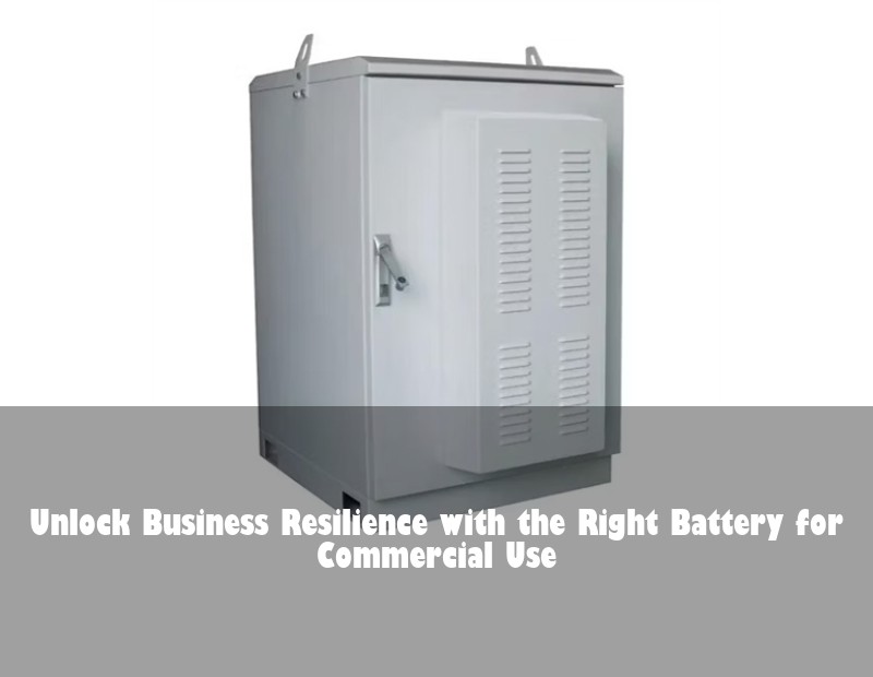 Unlock Business Resilience with the Right Battery for Commercial Use