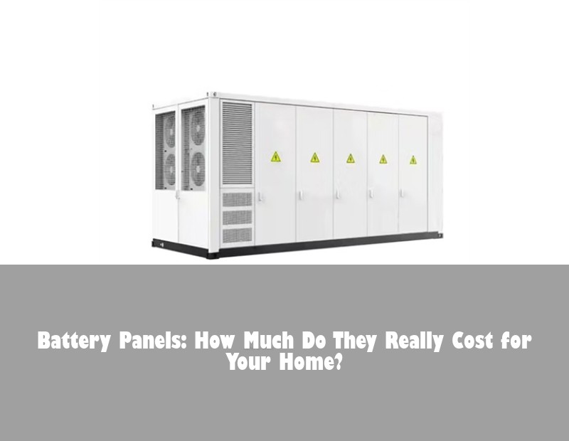 Battery Panels: How Much Do They Really Cost for Your Home?