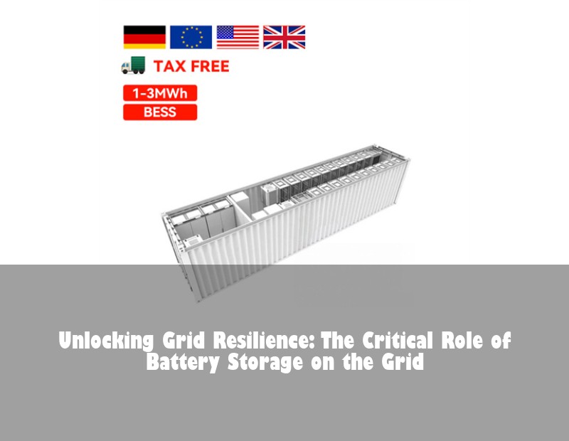Unlocking Grid Resilience: The Critical Role of Battery Storage on the Grid