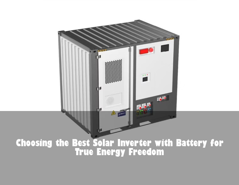 Choosing the Best Solar Inverter with Battery for True Energy Freedom
