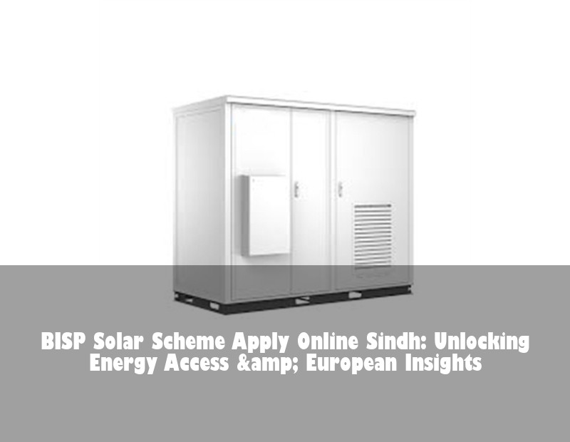 BISP Solar Scheme Apply Online Sindh: Unlocking Energy Access &amp; European Insights