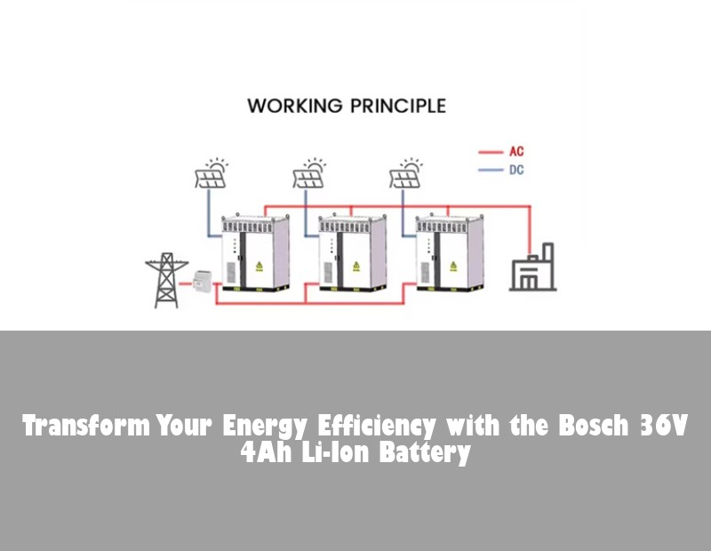 Transform Your Energy Efficiency with the Bosch 36V 4Ah Li-Ion Battery