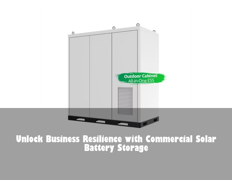 Unlock Business Resilience with Commercial Solar Battery Storage | HJ Energy Storage News
