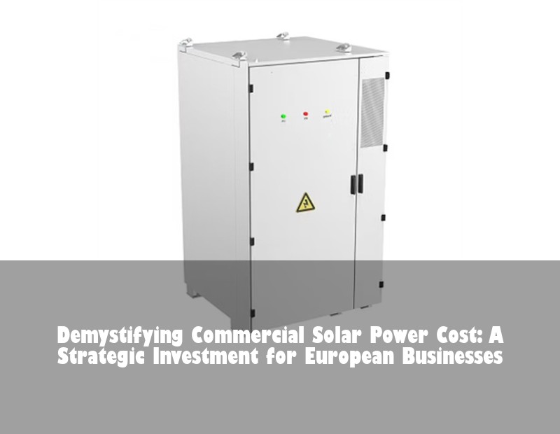 Demystifying Commercial Solar Power Cost: A Strategic Investment for European Businesses