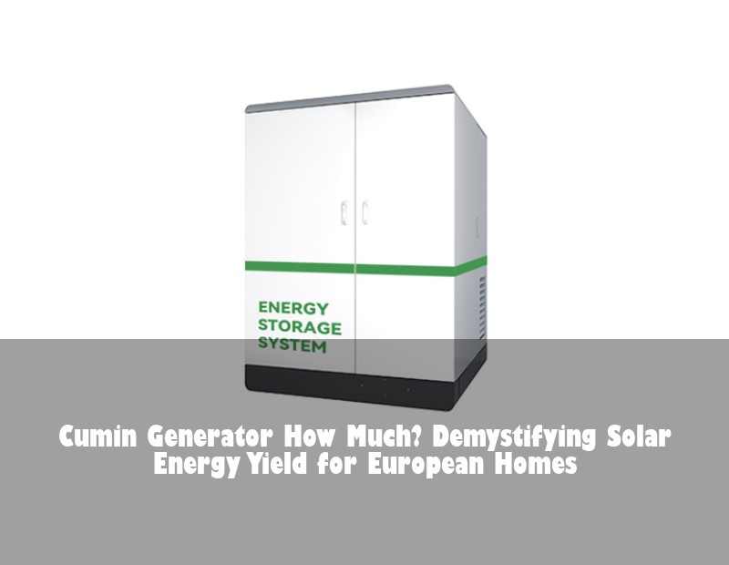 Cumin Generator How Much? Demystifying Solar Energy Yield for European Homes