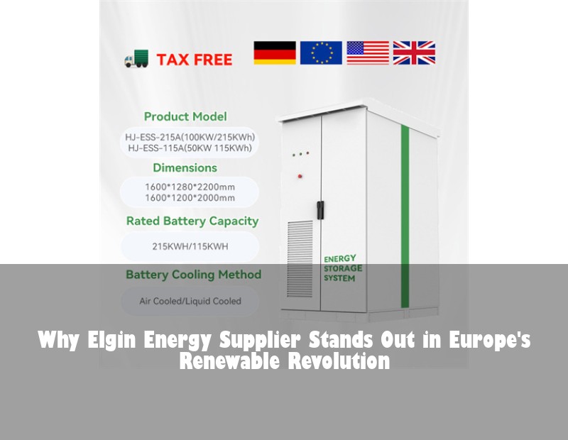 Why Elgin Energy Supplier Stands Out in Europe's Renewable Revolution