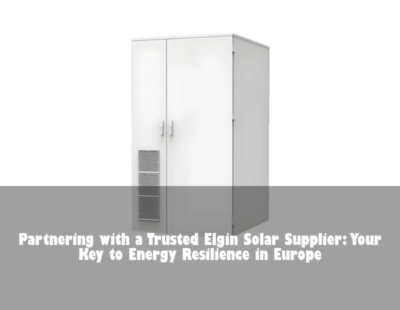 Partnering with a Trusted Elgin Solar Supplier: Your Key to Energy Resilience in Europe