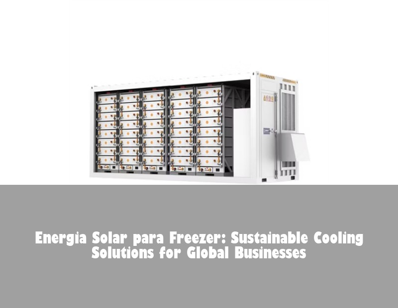 Energia Solar para Freezer: Sustainable Cooling Solutions for Global Businesses