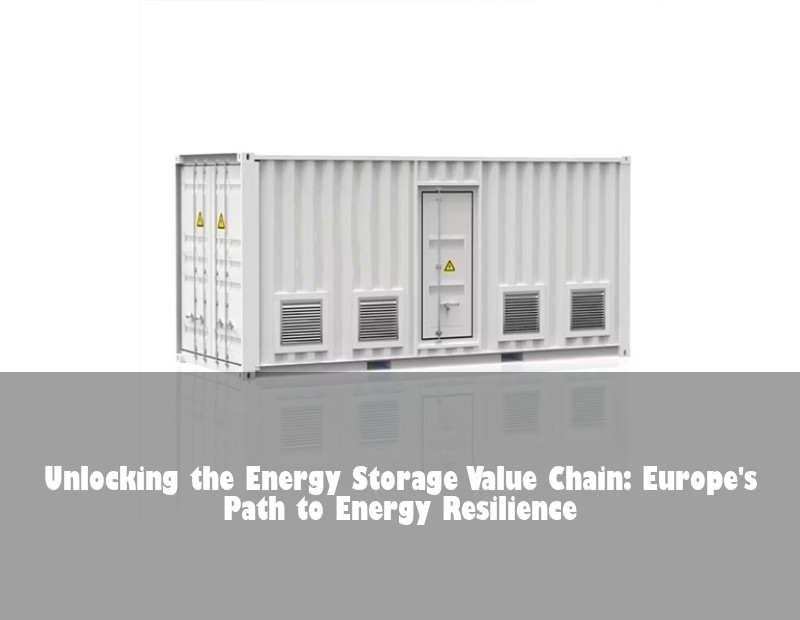 Unlocking the Energy Storage Value Chain: Europe's Path to Energy Resilience