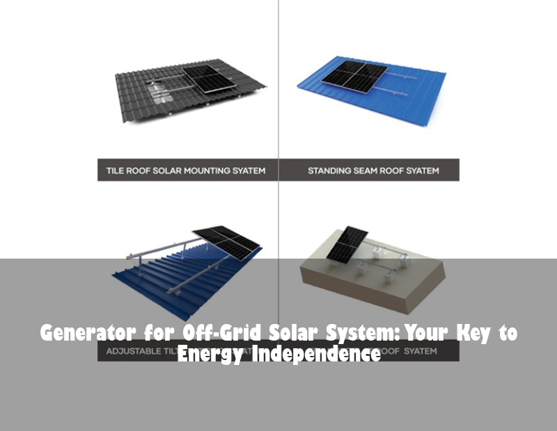 Generator for Off-Grid Solar System: Your Key to Energy Independence