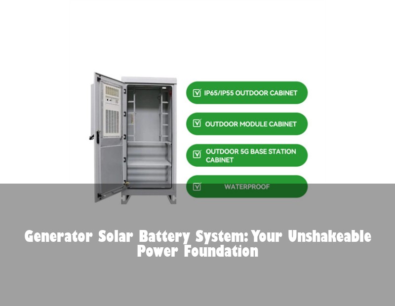 Generator Solar Battery System: Your Unshakeable Power Foundation