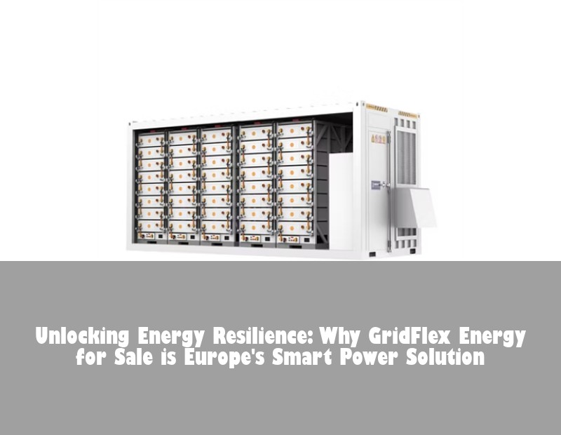 Unlocking Energy Resilience: Why GridFlex Energy for Sale is Europe's Smart Power Solution