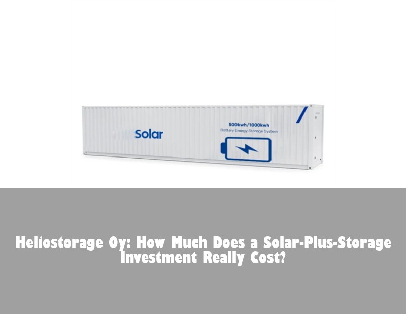 Heliostorage Oy: How Much Does a Solar-Plus-Storage Investment Really Cost? | HJ Energy Storage News