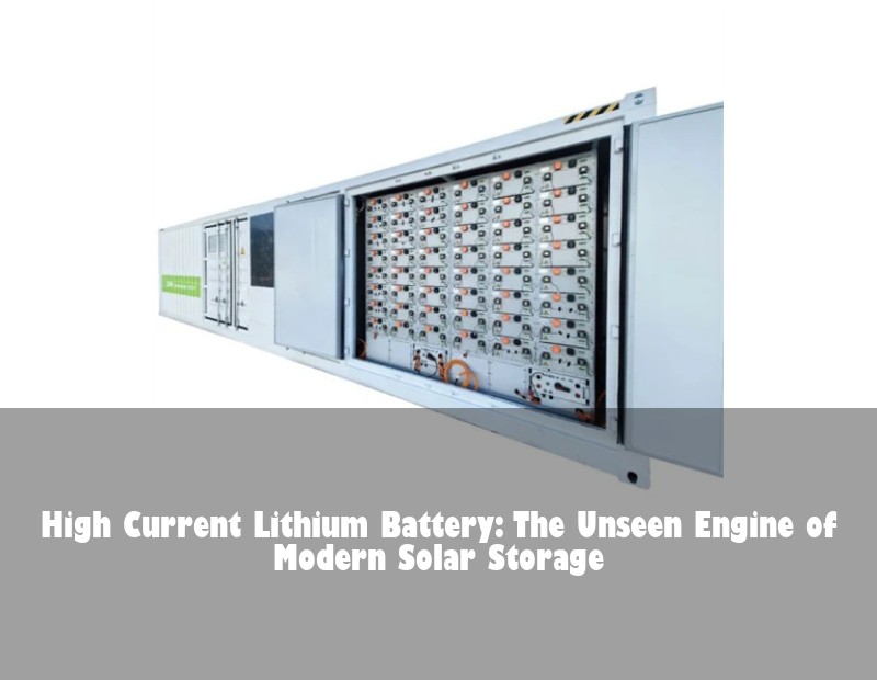 High Current Lithium Battery: The Unseen Engine of Modern Solar Storage | HJ Energy Storage News