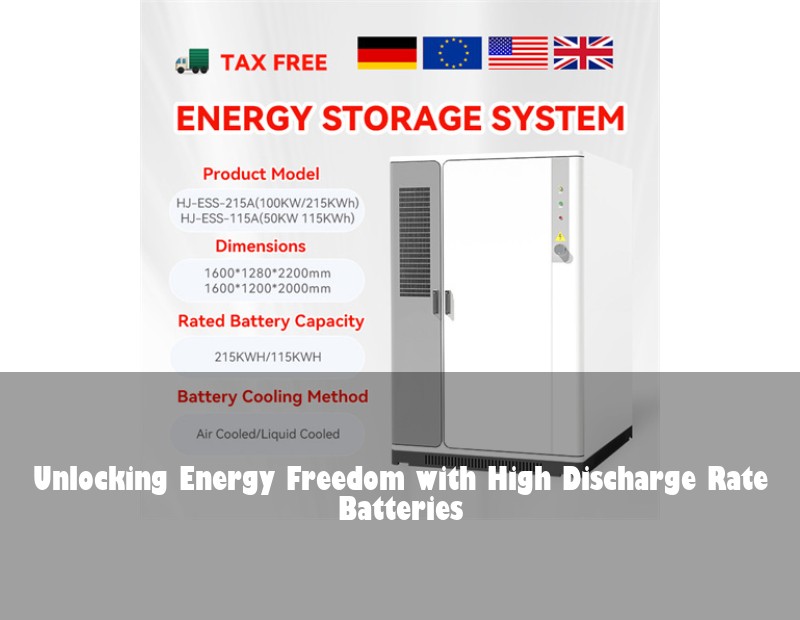 Unlocking Energy Freedom with High Discharge Rate Batteries