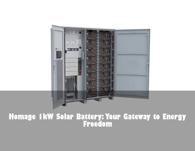 Homage 1kW Solar Battery: Your Gateway to Energy Freedom | HJ Energy Storage News