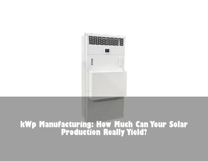 kWp Manufacturing: How Much Can Your Solar Production Really Yield?