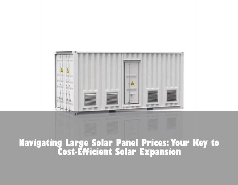 Navigating Large Solar Panel Prices: Your Key to Cost-Efficient Solar Expansion | HJ Energy Storage News