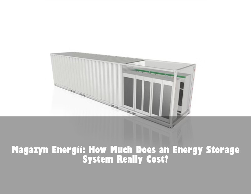 Magazyn Energii: How Much Does an Energy Storage System Really Cost?