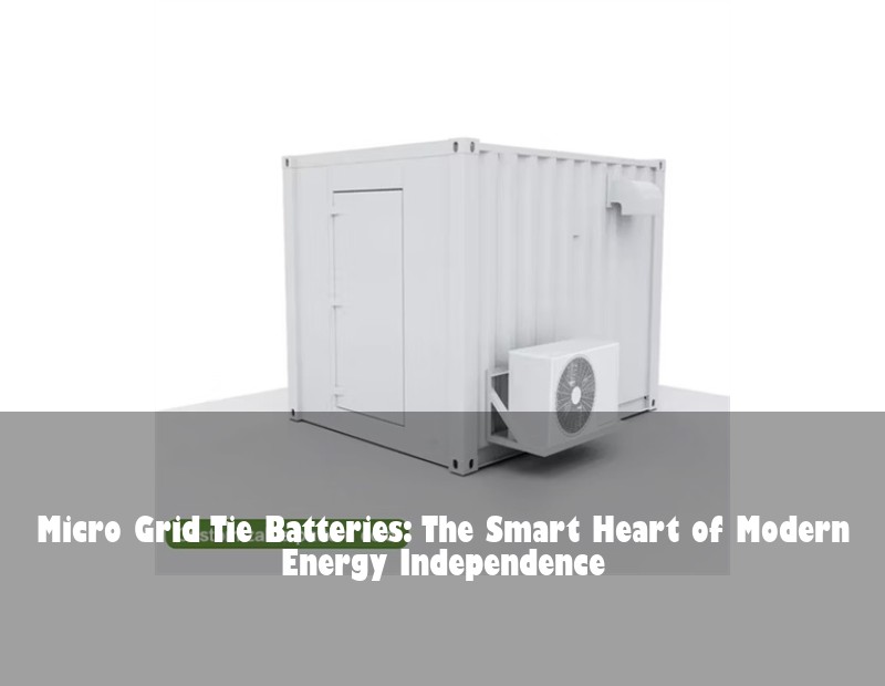 Micro Grid Tie Batteries: The Smart Heart of Modern Energy Independence