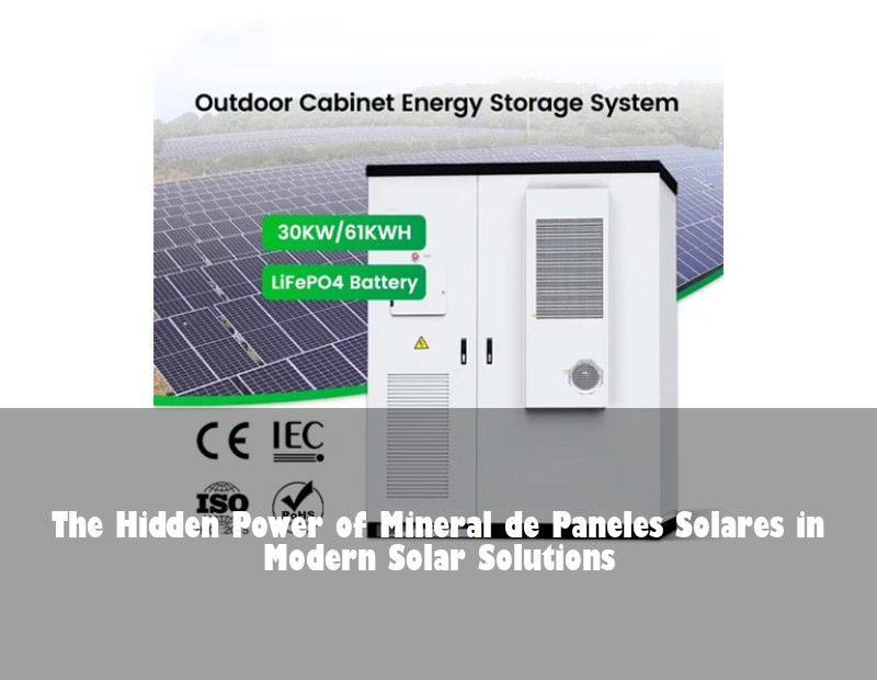 The Hidden Power of Mineral de Paneles Solares in Modern Solar Solutions