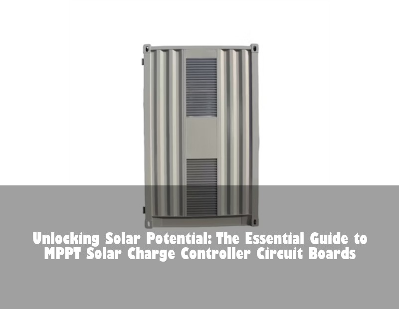 Unlocking Solar Potential: The Essential Guide to MPPT Solar Charge Controller Circuit Boards