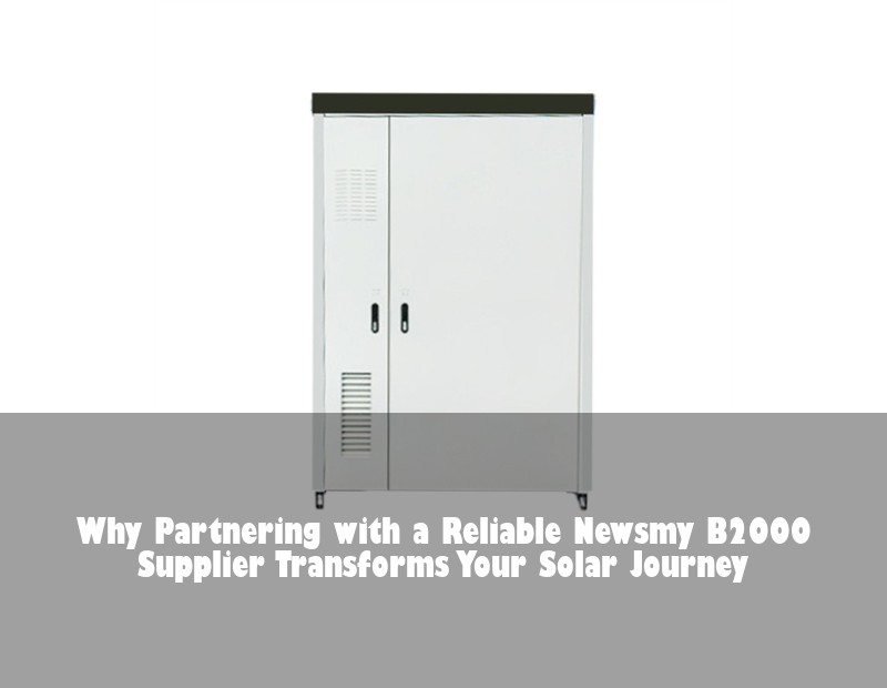 Why Partnering with a Reliable Newsmy B2000 Supplier Transforms Your Solar Journey