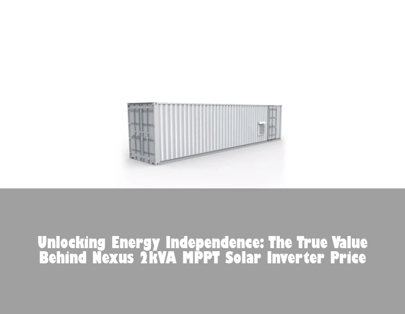Unlocking Energy Independence: The True Value Behind Nexus 2kVA MPPT Solar Inverter Price