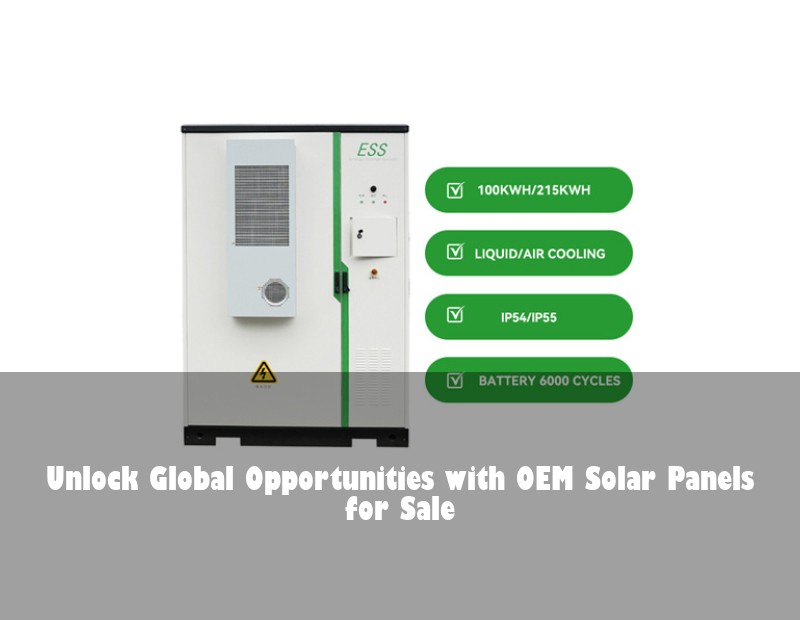 Unlock Global Opportunities with OEM Solar Panels for Sale
