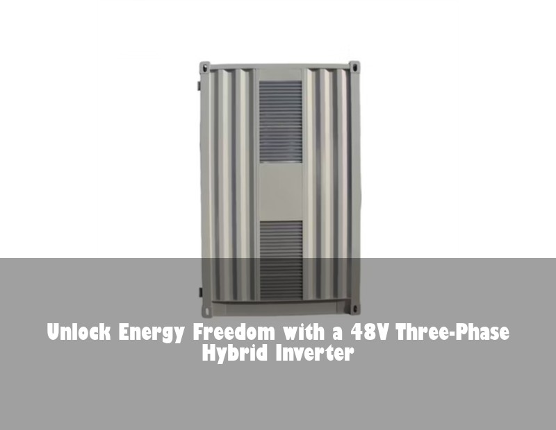 Unlock Energy Freedom with a 48V Three-Phase Hybrid Inverter | HJ Energy Storage News
