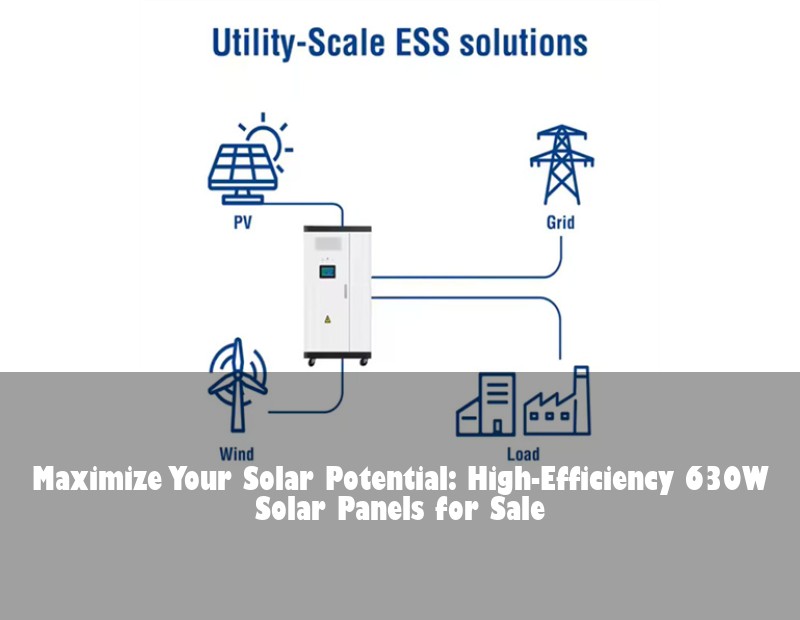 Maximize Your Solar Potential: High-Efficiency 630W Solar Panels for Sale