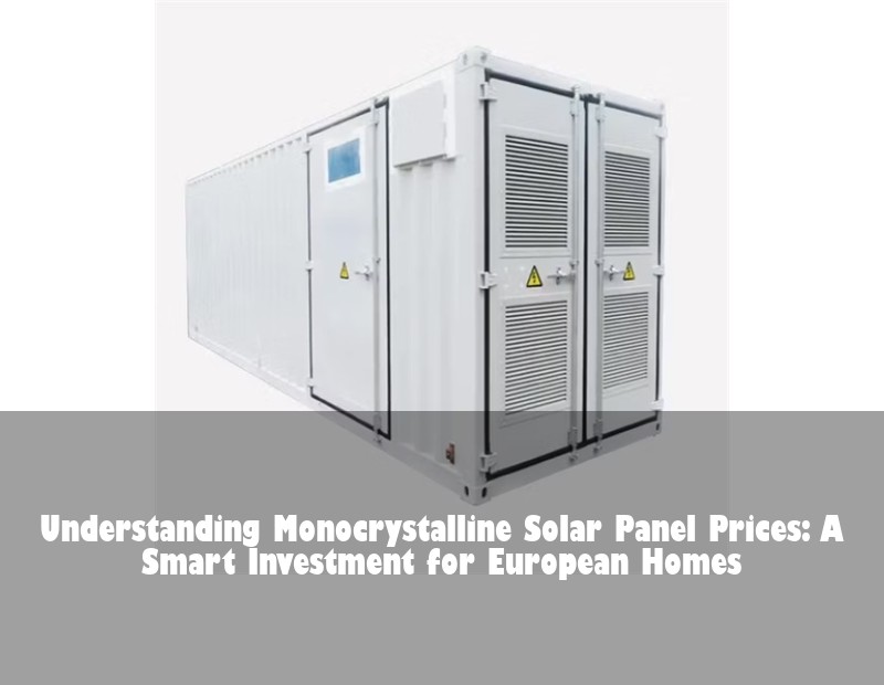 Understanding Monocrystalline Solar Panel Prices: A Smart Investment for European Homes | HJ Energy Storage News