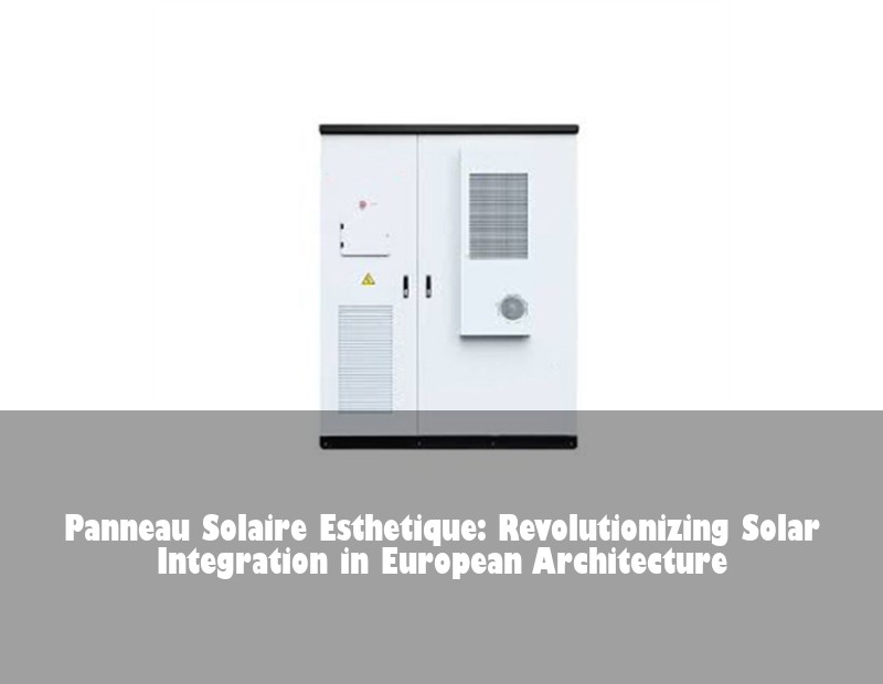 Panneau Solaire Esthetique: Revolutionizing Solar Integration in European Architecture