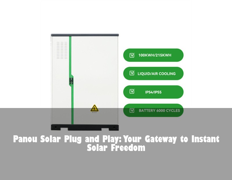Panou Solar Plug and Play: Your Gateway to Instant Solar Freedom
