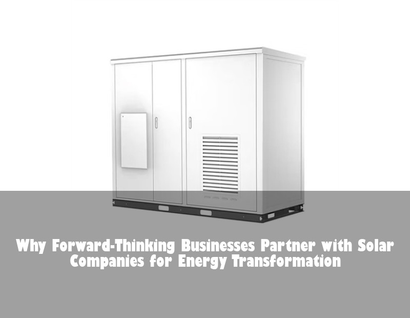 Why Forward-Thinking Businesses Partner with Solar Companies for Energy Transformation | HJ Energy Storage News