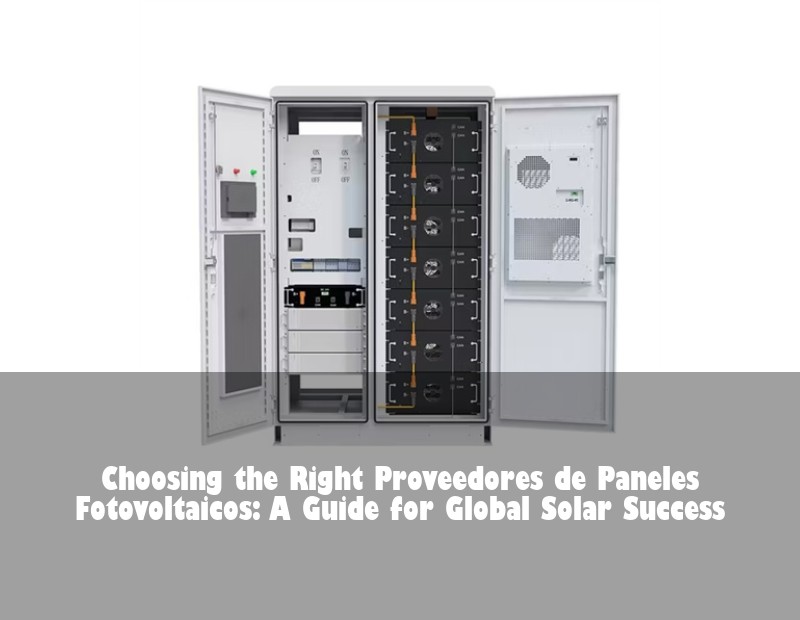 Choosing the Right Proveedores de Paneles Fotovoltaicos: A Guide for Global Solar Success