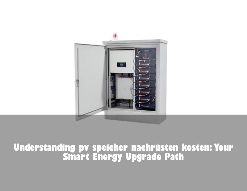 Understanding pv speicher nachrüsten kosten: Your Smart Energy Upgrade Path