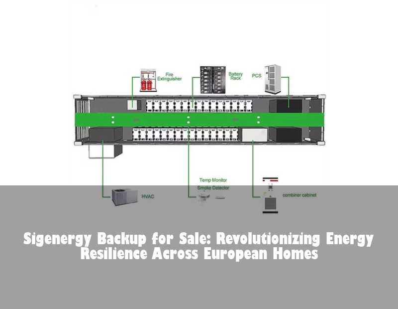 Sigenergy Backup for Sale: Revolutionizing Energy Resilience Across European Homes